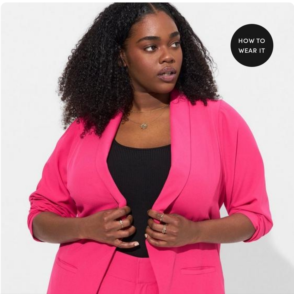 Torrid Hot Pink Blazer